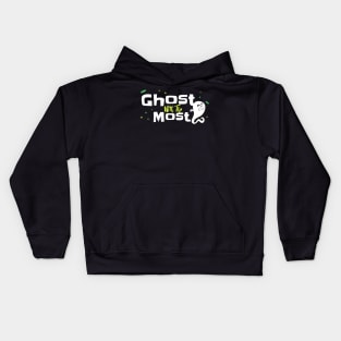 “Ghost With The Most” Playful Dancing Ghost Kids Hoodie